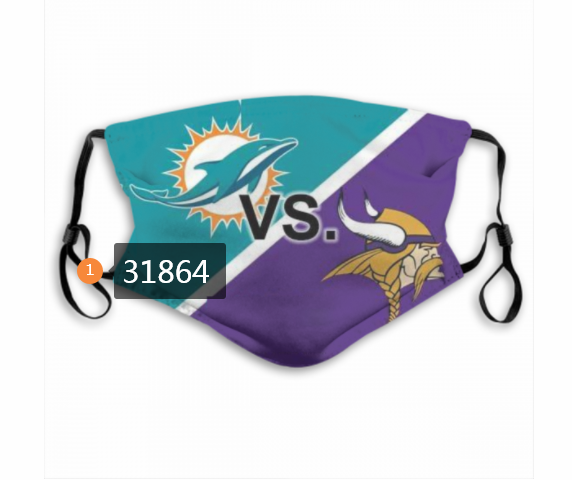 NFL Miami Dolphins 882020 Dust mask with filter